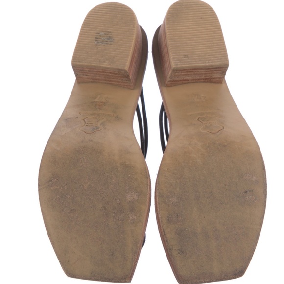 St. Agni Leather Sandals (Black) - Picture 4 of 5